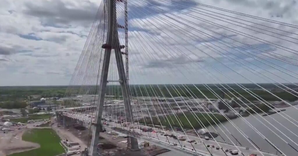 Gordie Howe Bridge connecting Detroit, Canada expected to open in late July, Canadian officials say