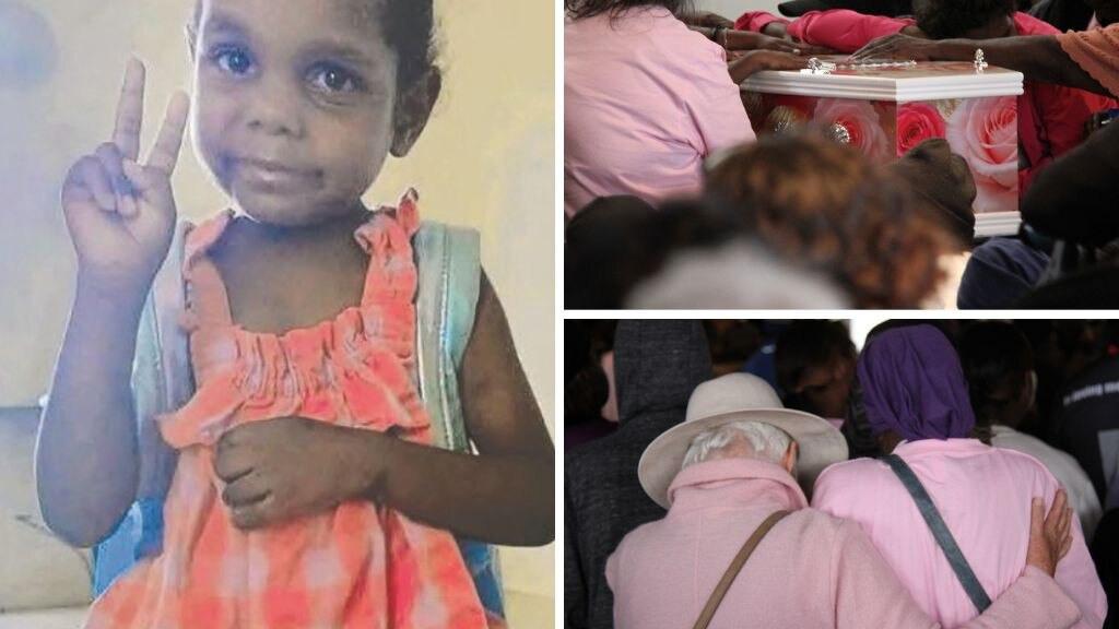 Hundreds gather in pink at Alice Springs funeral for Kumanjayi Little Baby