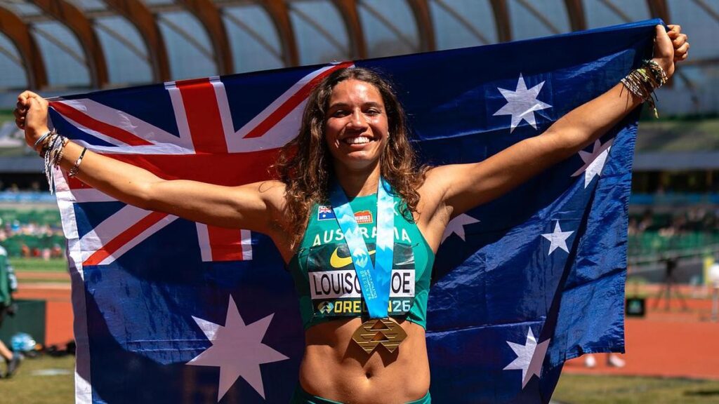 Aussie jumping for joy after dream win at world titles