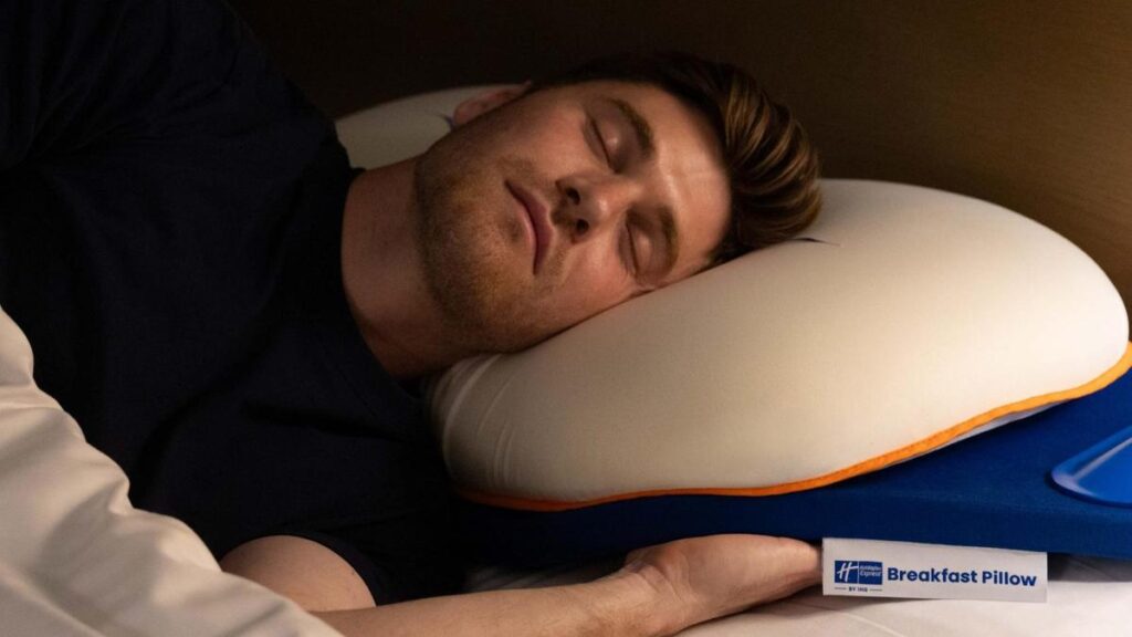 Holiday Inn Express launches bizarre ‘breakfast pillow’ which uses sound of sizzling bacon to help travellers sleep