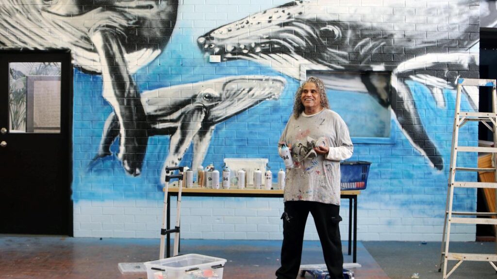 INSPIRE: No canvas is too large for Mt Barker’s colourful mural man Charlie Colbung who has whales on his mind