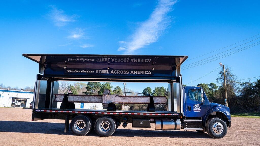 Tunnel to Towers Foundation tours the US with South Tower steel beam