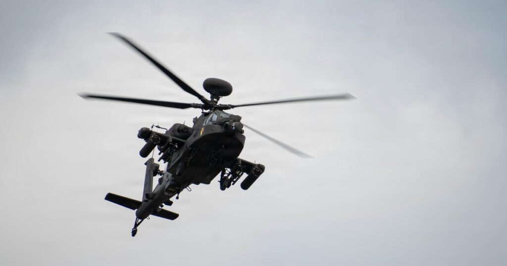 Army temporarily grounds Apache helicopter training flights after 2 soldiers die in Texas crash