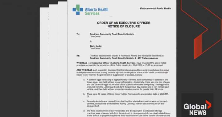 Southern Alberta charity closes permanently following AHS shutdown – Lethbridge