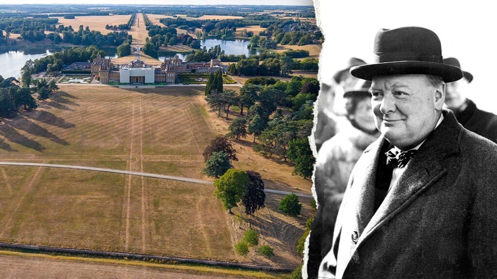 Heat wave at Blenheim Palace, Churchill’s birthplace, reveals 18th-century garden