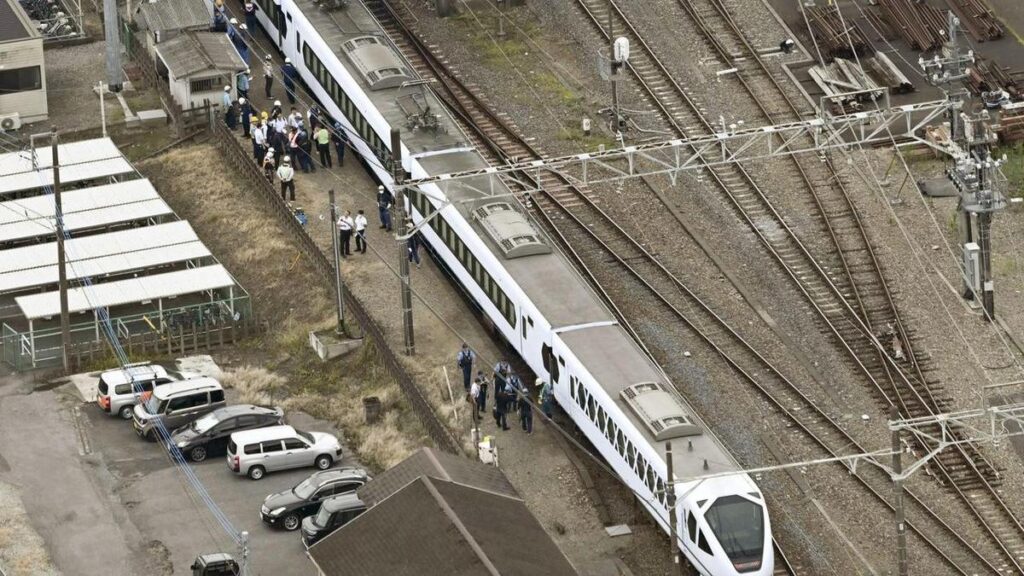 Express train hits and kills four workers in Japan