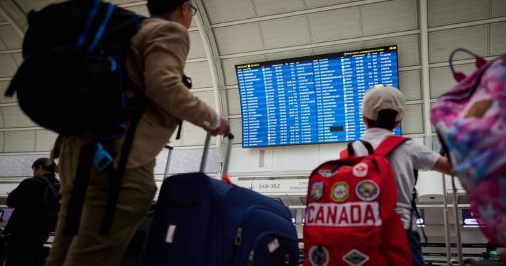 Canadian travel to the U.S. increases for 3rd month in a row – National