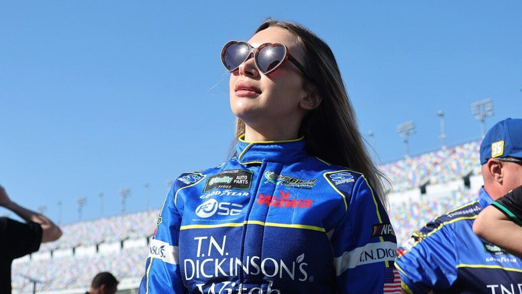 NASCAR’s Natalie Decker gives fans a peak under her firesuit and they see red, ‘Hard Knocks’ is back & Carrie!