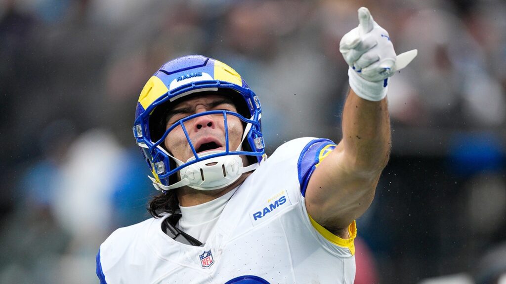 Rams star Puka Nacua left bloodied in bizarre accident at Michael Rubin’s star-studded White Party
