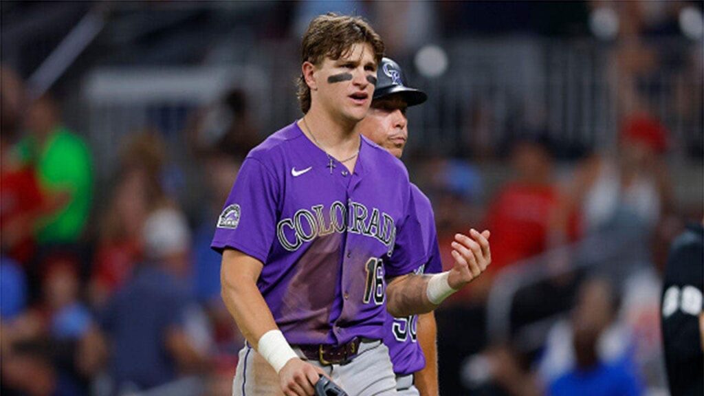 Rockies player benched after flipping off Braves fans, caught on video giving the bird