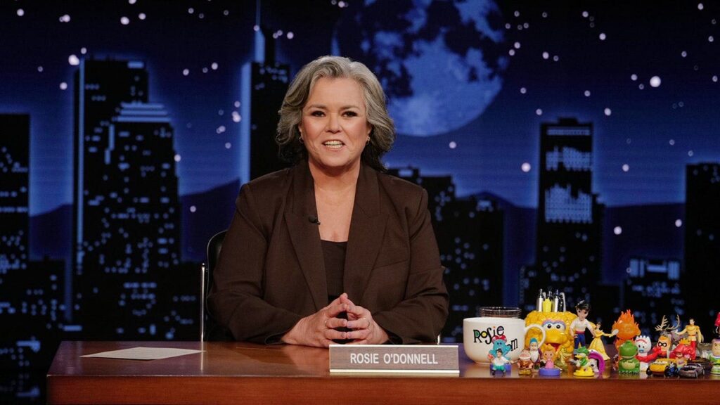 Rosie O’Donnell wraps up Kimmel guest-hosting week with more Trump jabs