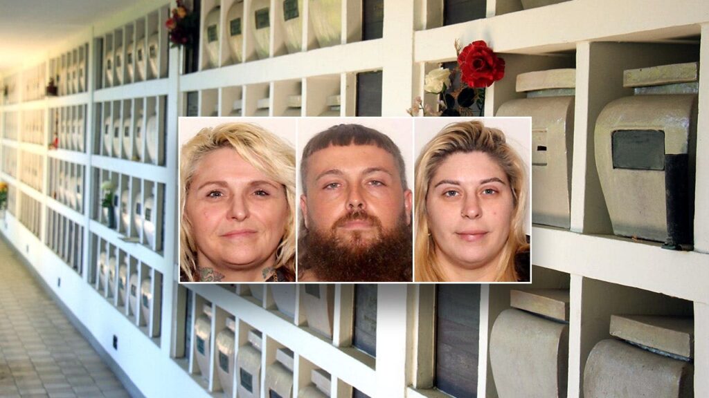 Indiana trio arrested for cemetery niche thefts across eastern US, police say