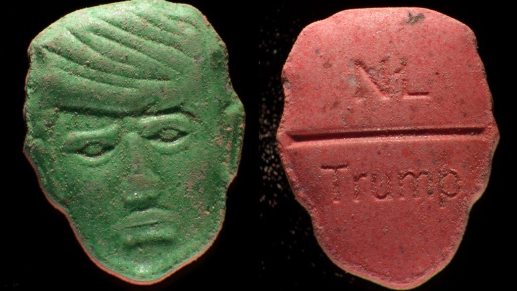 Drug institute warns Trump-shaped ecstasy pills pose overdose risk