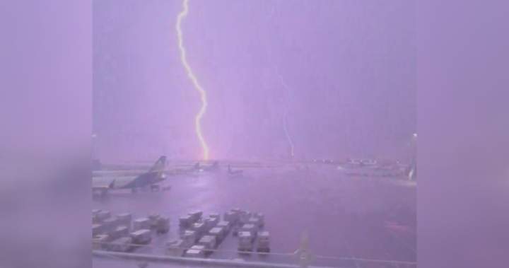 B.C. storm causes new wildfires, airport delays after more than 7K lightning strikes