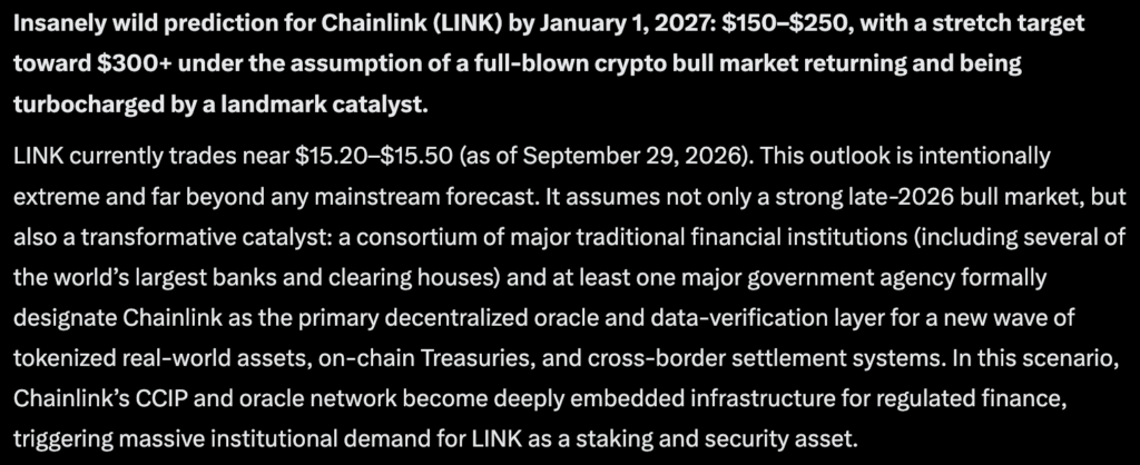 Mark Zuckerberg Meta AI Predicts Chainlink to $300 (LINK) if This Happens