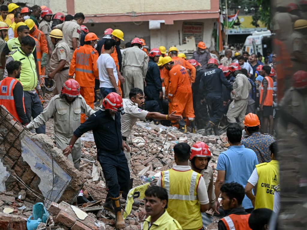 India teams search for survivors after Delhi building collapse kills six | Housing News