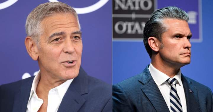 George Clooney calls out Pete Hegseth for mocking Canadian military cadets
