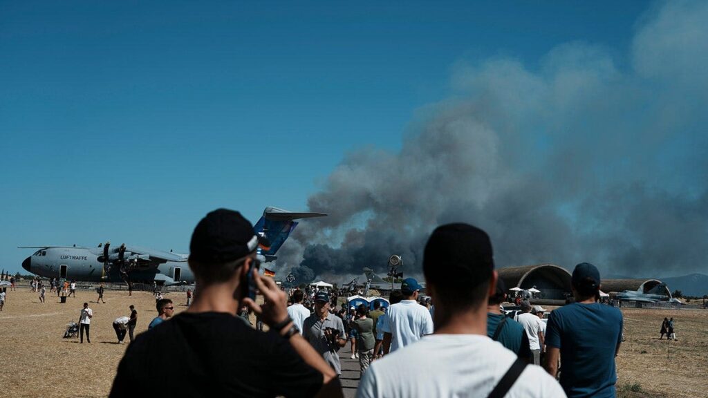 Greek air force Phantom F-4 crashes at Athens Flying Week air show