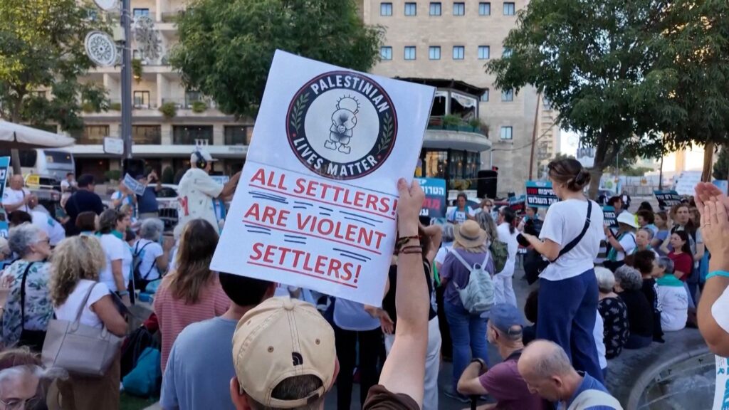Israeli protesters call for an end to settler violence | Newsfeed