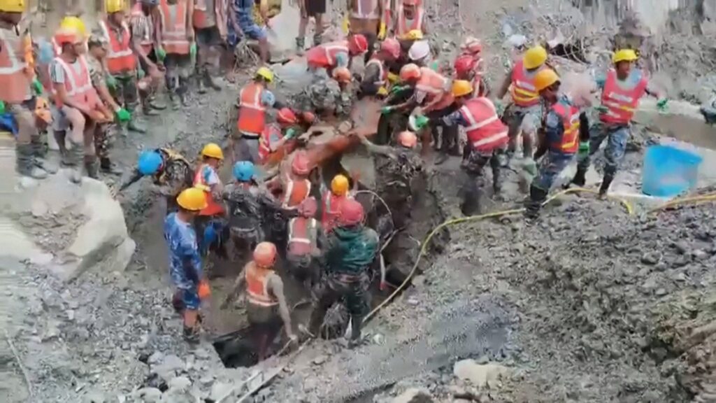 Moment two workers are pulled alive from Nepal tunnel | Newsfeed