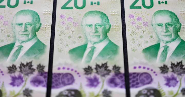 New vertical $20 bill featuring King Charles III unveiled by Bank of Canada – National