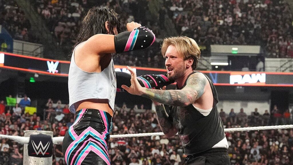 Comedian Matt Mathews faces wrath of WWE stars as he gets dragged into ring on ‘Monday Night Raw’
