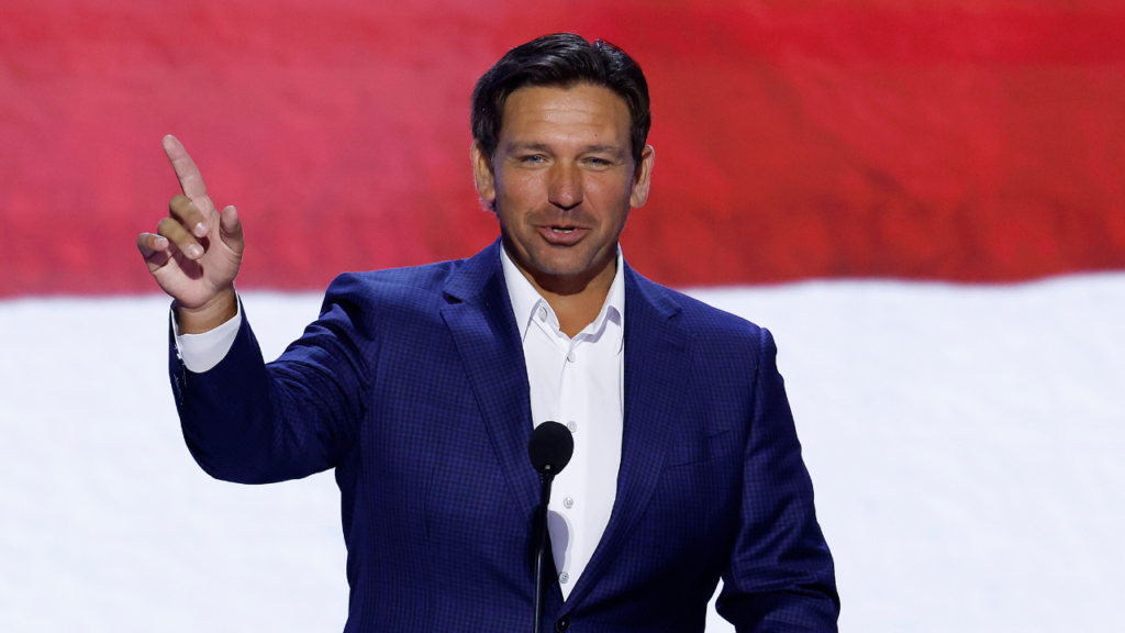 Governor Ron DeSantis touts accomplishments, urges voters to back Dan Green