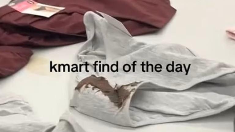 Kmart shopper finds seemingly soiled underwear on Pacific Fair, Gold Coast display table
