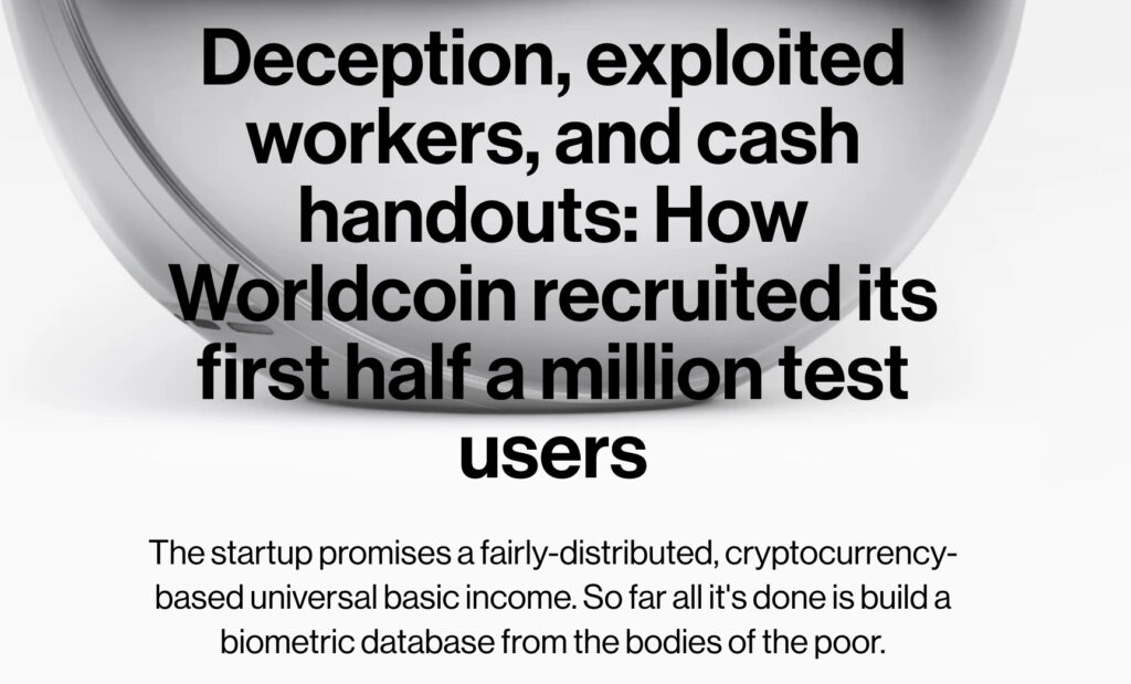 Sam Altman’s Worldcoin: How VanEck, MrBeast, and Wall Street Capitalize on Exploited Biometrics