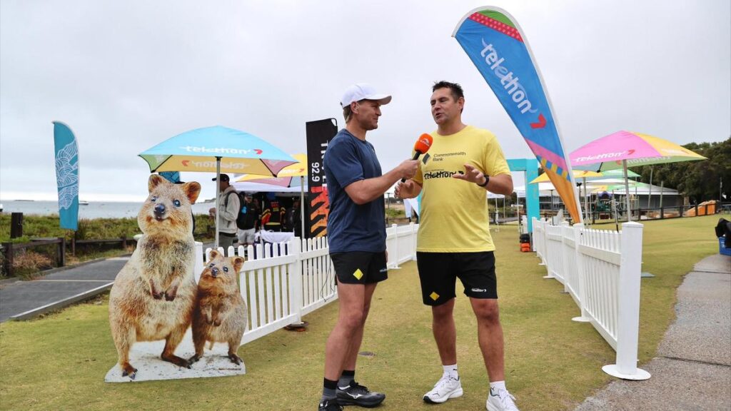 Kane Cornes takes off on second leg of double marathon challenge for Telethon