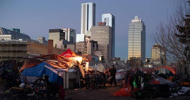 Dedicated river valley space for homeless encampments debated in Edmonton – Edmonton