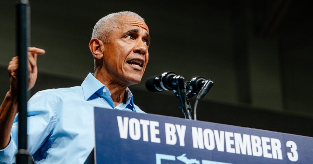Midterm Elections Live Updates: Obama and Harris Head to Georgia as Trump Visits Ohio