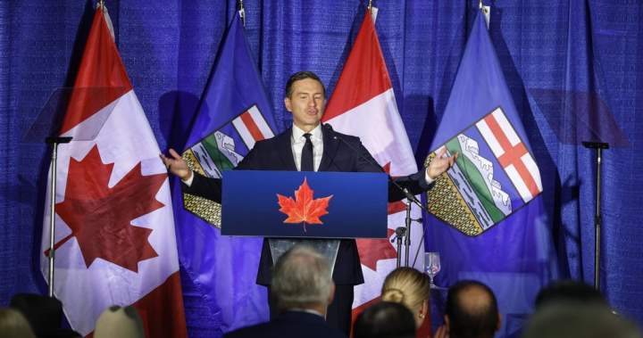 Pierre Poilievre urges Albertans not to ‘quit’ on Canada ahead of separation vote