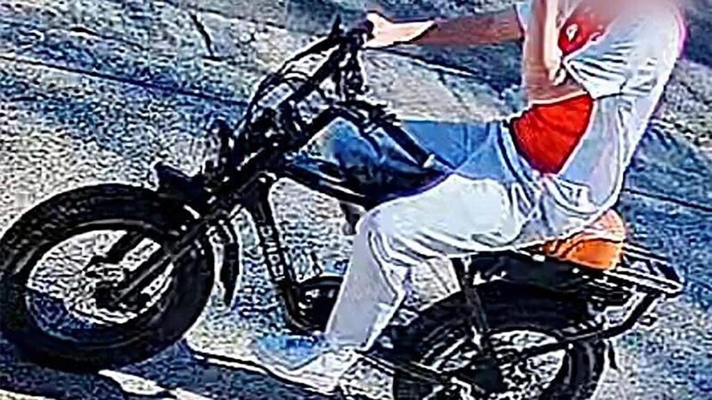 Images of suspect released in hunt for e-bike sex pest