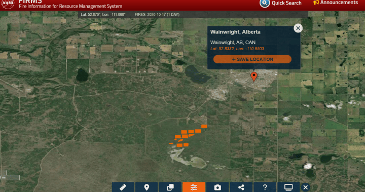 Fire burned for hours before CFB Wainwright tragedy: satellite data