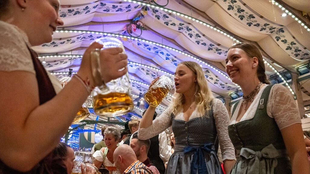 The ladies of Oktoberfest crush draft beers as fall heats up, Ryan Day’s message to sick kids & a Strip fight