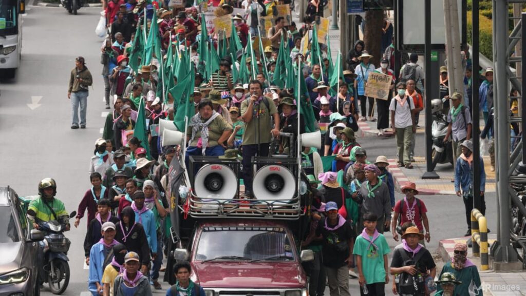‘Two bad options’: Hundreds protest in Bangkok, decrying IMF austerity demand
