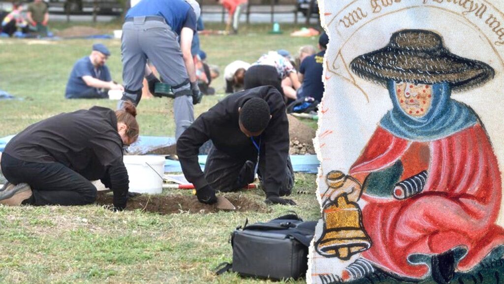 Medieval leprosy hospital remains uncovered by researchers in Lincoln, England