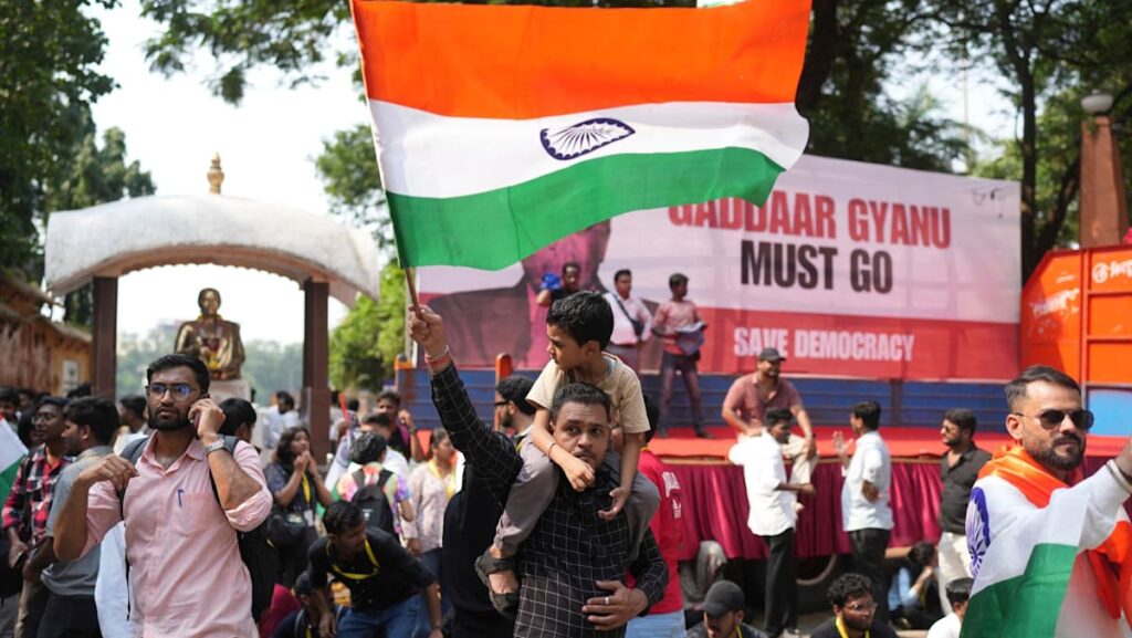 Hundreds from India’s Gen Z-led ‘cockroach’ party protest, seek election chief’s resignation