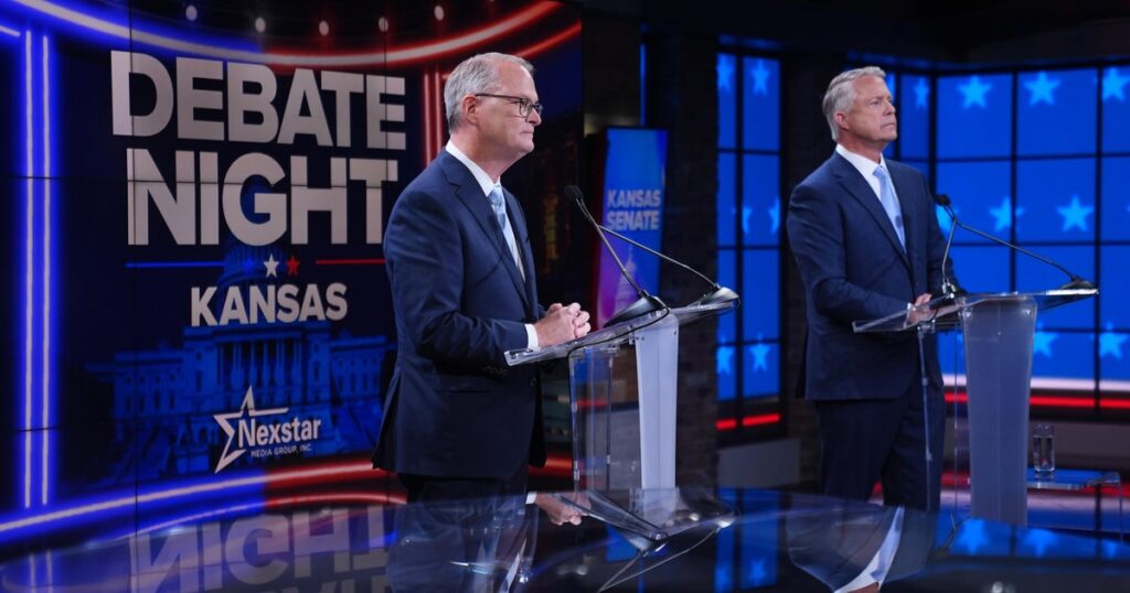 As Kansas Senate race tightens, Marshall argues opponent is just another Democrat, while Hamilton says he’s “independent-minded”