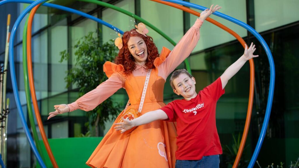 ‘Magical’ first encounter: Telethon Star Paige McKay explores PCH’s new Children’s Garden with Emma Memma
