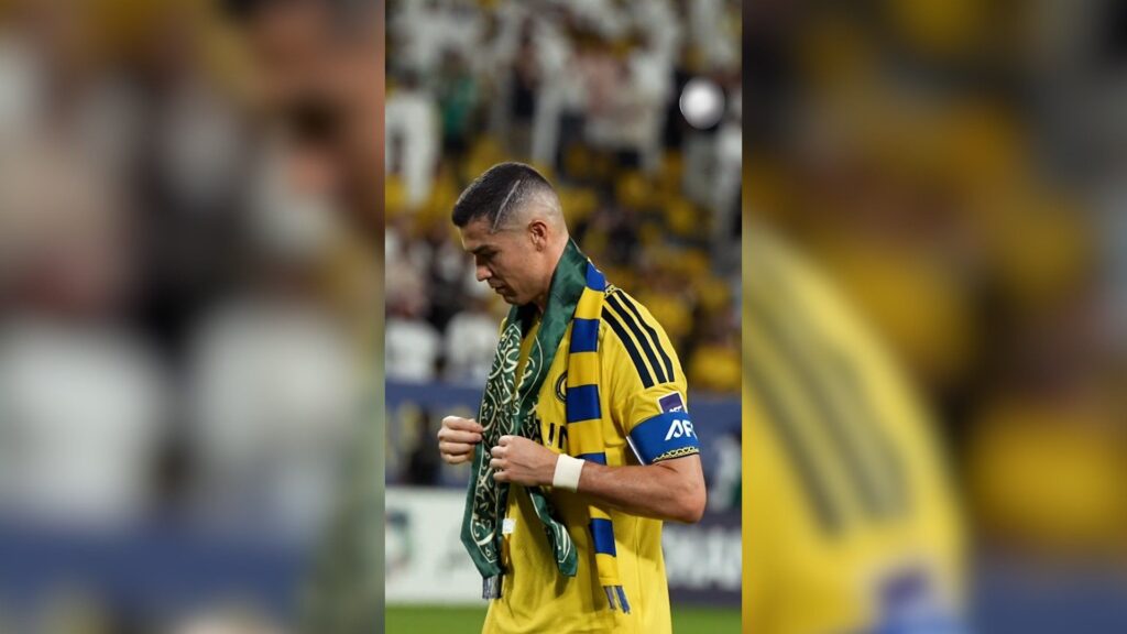 Ronaldo waves Saudi-flag scarf after match interrupted by missile alert | Houthis