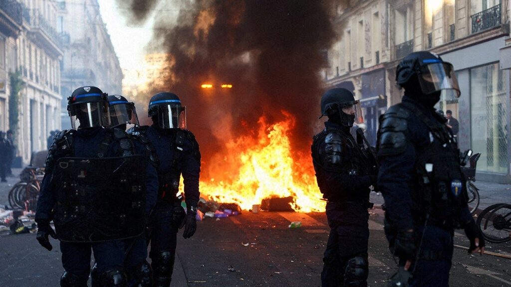 France’s Macron criticizes ‘political and seditious acts by ultra-left groups’