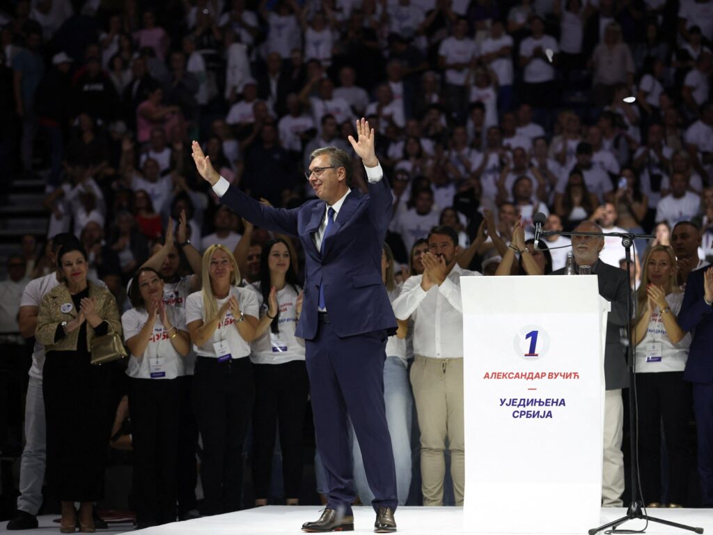 Serbian populist leader Vucic launches campaign for prime minister | Elections News
